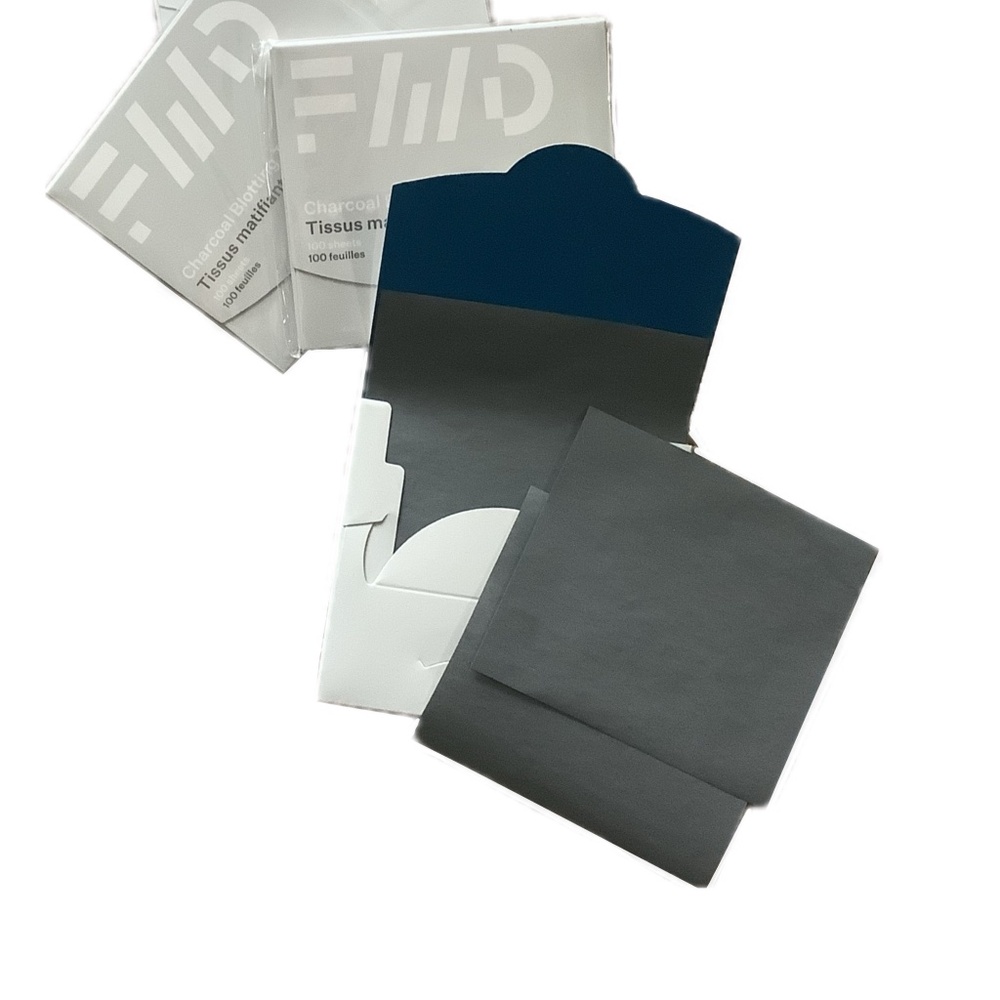 3 NWT charcoal blotting papers 100 papers per pack FWD forward with design.